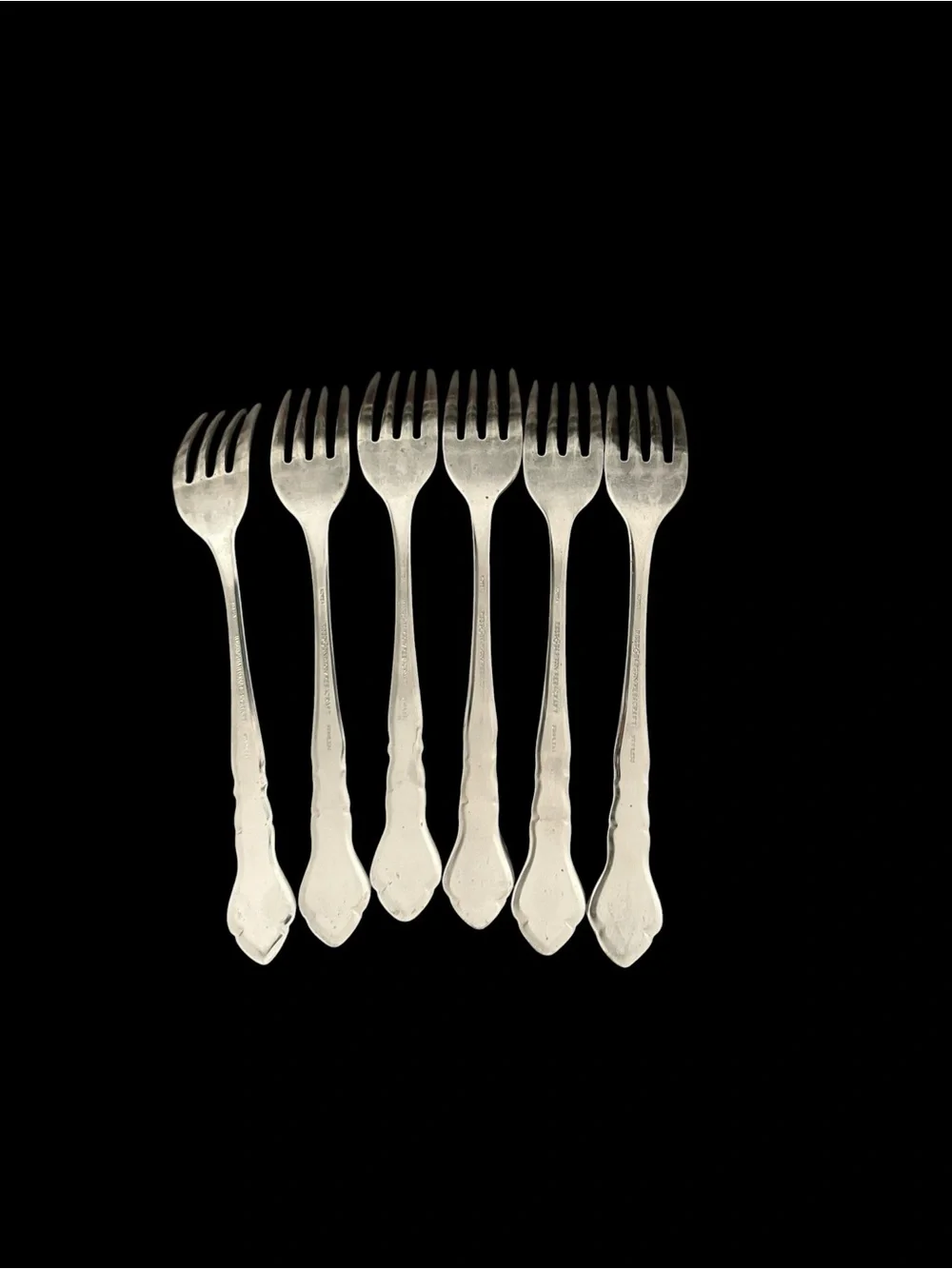 Reed & Barton Carriage Rebacraft Stainless Flatware Vintage 6 Dinner Forks